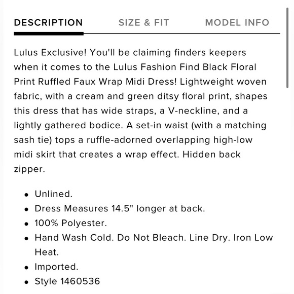 Lulu’s • Ruffled midi dress - Picture 5 of 13